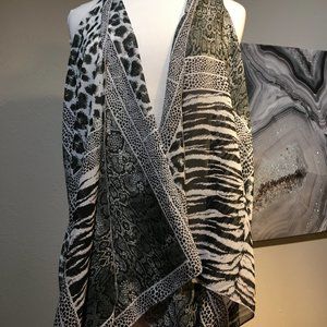 Animal Print vest OS NWT